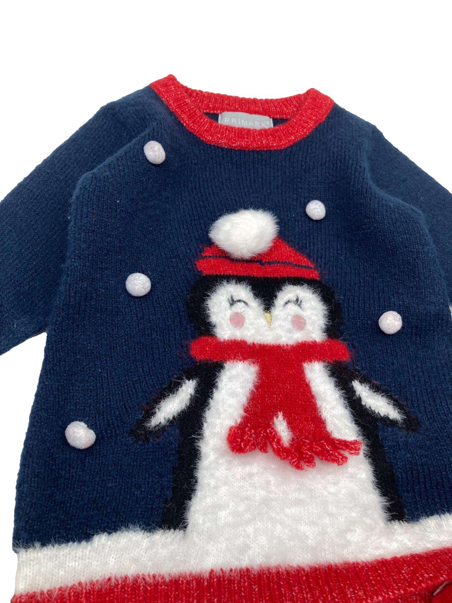 Conjunto Vestido de Natal e Collants 0-3 Meses - PRIMARK - Petit Fox