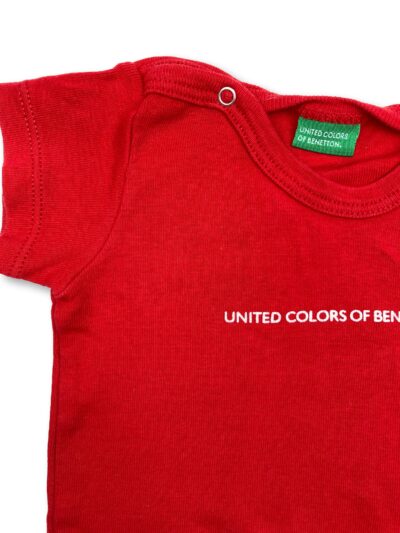 T-Shirt Vermelho 3-6 Meses - BENETTON